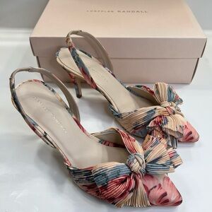 Loeffler Randall Sylvanna Bow Slingback Heels